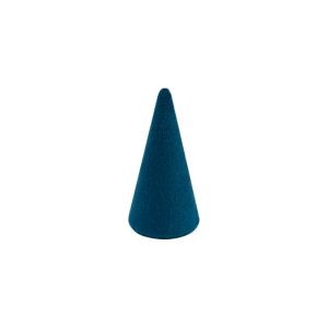 Blaues Ring-Display mit Samtbezug