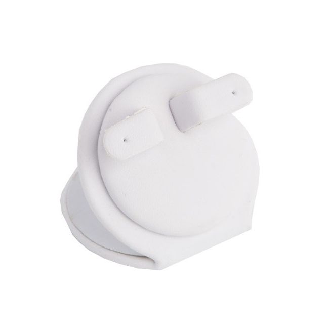Expositor para brincos em pele sintética, branco DP-6-B