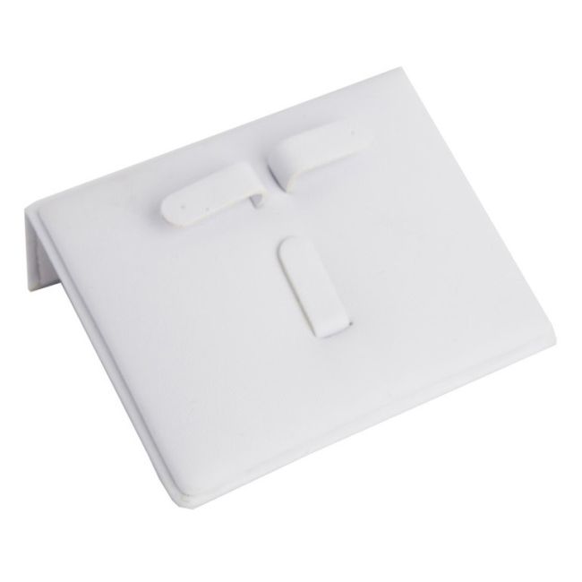 Espositore in similpelle per parure, bianco DP-7-B