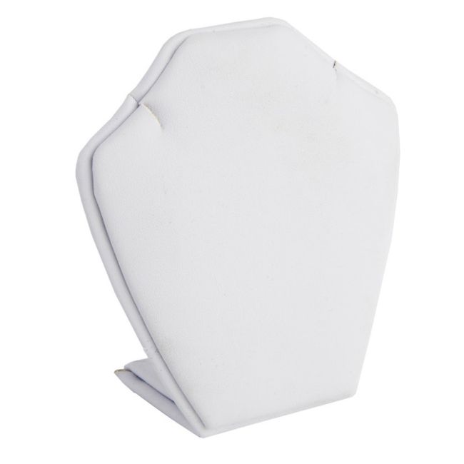 Expositor para pendente em pele sintética, branco DP-8-B