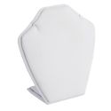 Expositor blanco de polipiel para colgante de joyería, bisutería y joyas DP-8-B