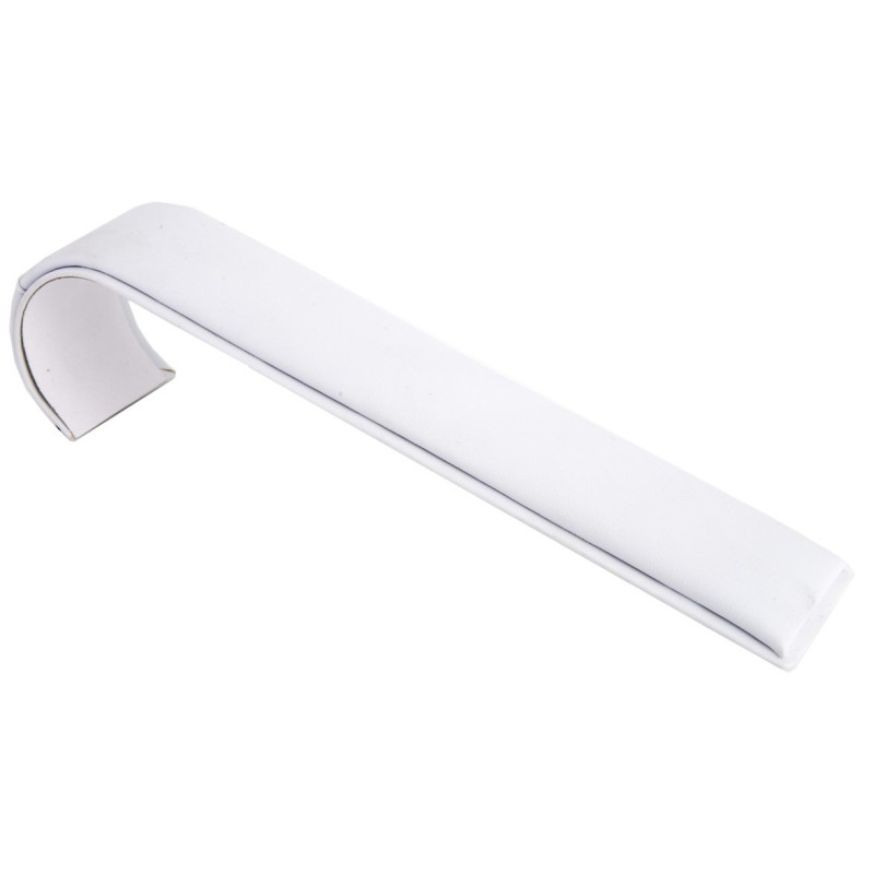 Expositor blanco de polipiel para pulsera de joyería, bisutería y joyas DP-9-B