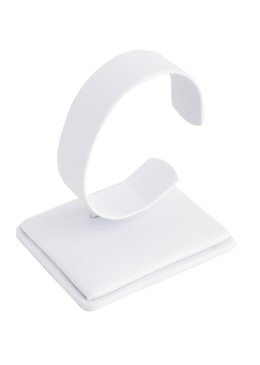 Expositor blanco de polipiel para reloj de joyería, bisutería y joyas DP-10-B