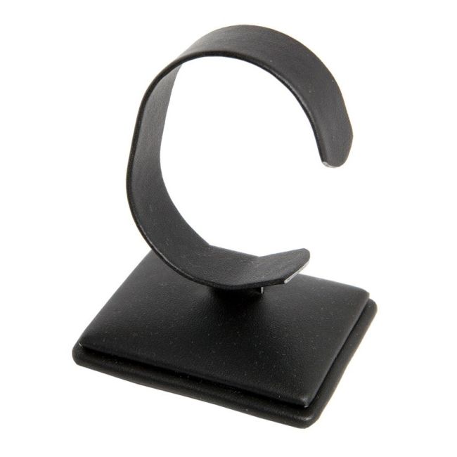 Schwarzes Uhren-Display aus Kunstleder DP-10-N