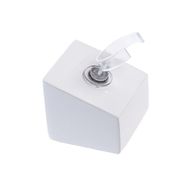Espositore in legno laccato per anello, bianco ML-1-B