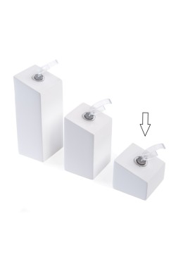 Expositores blancos de madera lacada para anillo de joyería bisutería y joyas