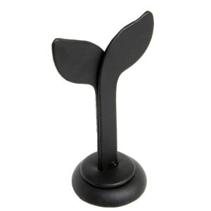 Espositore in similpelle per orecchini, nero DP-11-N