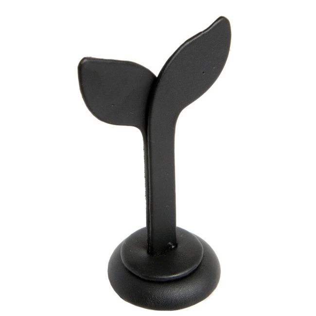 Expositor para brincos em pele sintética, preto DP-11-N
