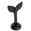 Leatherette earring display, black DP-11-N