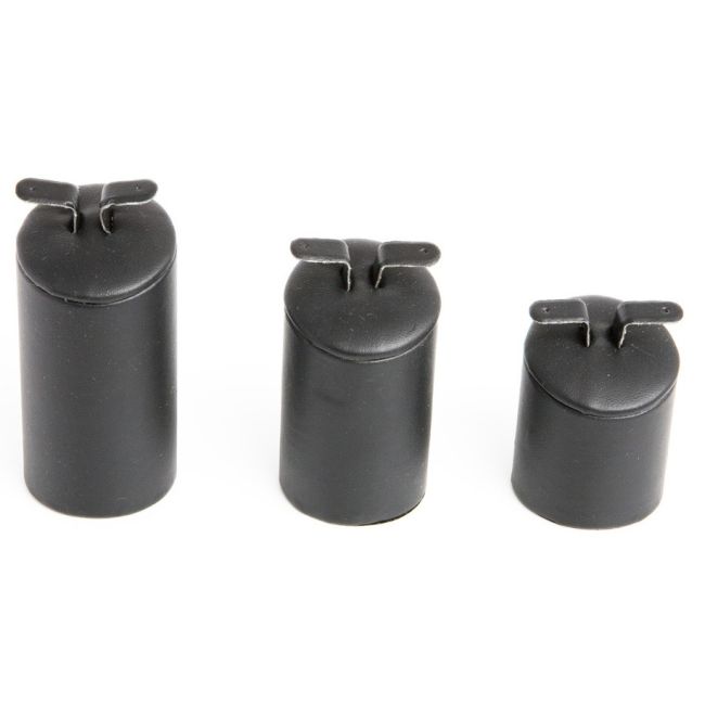 Leatherette earring displays, black DP-12-N