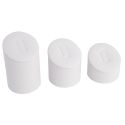 Leatherette ring displays, white DP-15-B