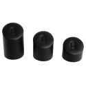 Schwarze Ring-Displays aus Kunstleder DP-15-N