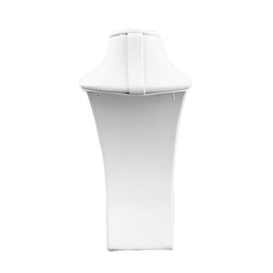 Busto espositore in similpelle per collana, bianco DP-S-B