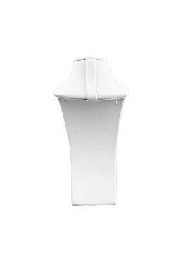 Expositor blanco de polipiel para collar de joyería, bisutería y joyas DP-S-B