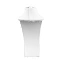 Expositor blanco de polipiel para collar de joyería, bisutería y joyas DP-S-B