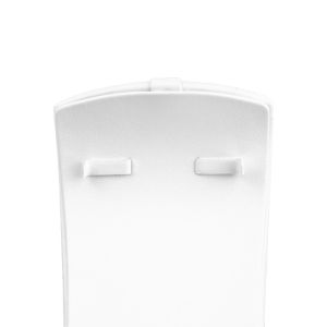 Présentoir à colliers en simili-cuir blanc DP-S-B