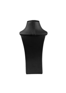 Expositor negro de polipiel para collar de joyería, bisutería y joyas DP-S-N