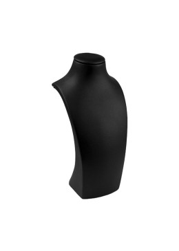 Expositor negro de polipiel para collar de joyería, bisutería y joyas DP-S-N