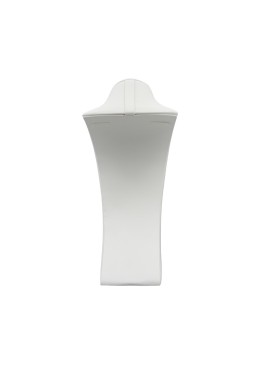 Expositor blanco de polipiel para collar de joyería, bisutería y joyas DP-M-B