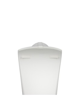 Expositor blanco de polipiel para collar de joyería, bisutería y joyas DP-M-B