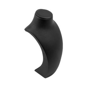 Leatherette necklace display, black DP-M-N