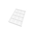 Plateau en simili-cuir blanc pour bijoux BJP-12H-B