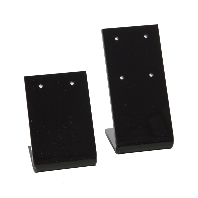 Expositor negro de plástico para pendientes de joyería, bisutería y joyas D-1-N