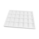 Vassoio in similpelle per gioielli, bianco BJ-24H-B