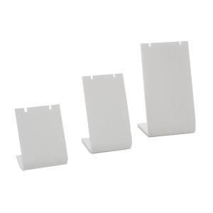 Weißes Schmuckdisplay aus Kunststoff für Anhänger oder Ohrringe D-3-B