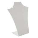 Busto espositore in plastica per ciondolo, bianco D-8-B