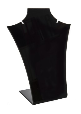 Expositor negro de plástico para colgante de joyería, bisutería y joyas D-8-N