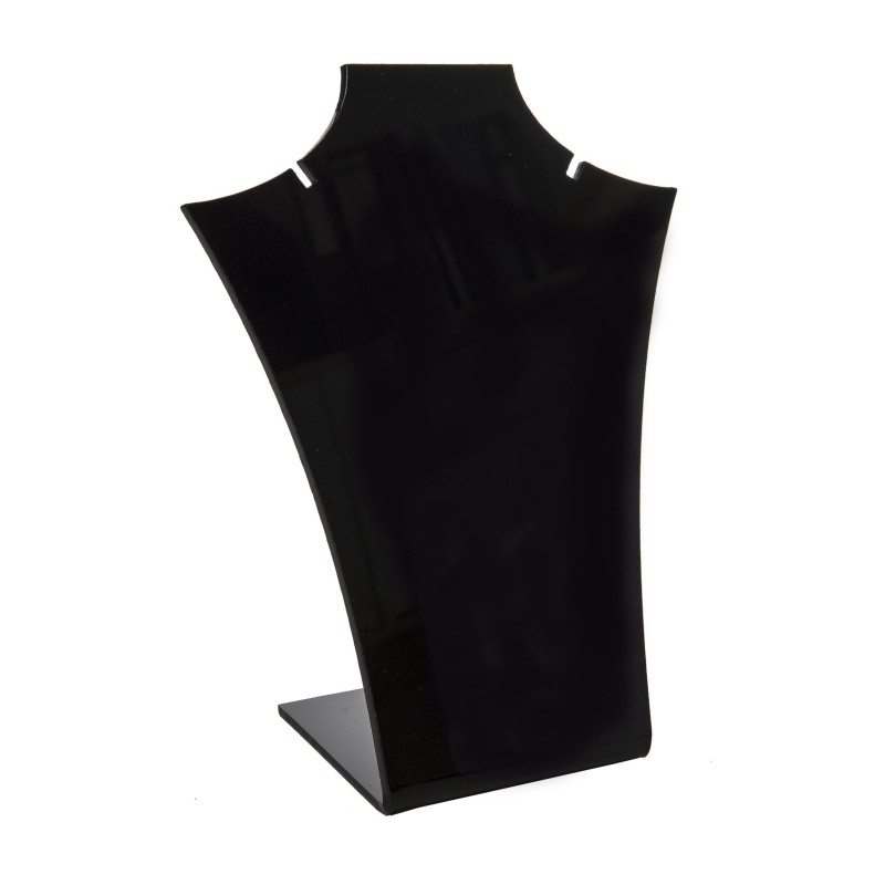 Expositor negro de plástico para colgante de joyería, bisutería y joyas D-8-N