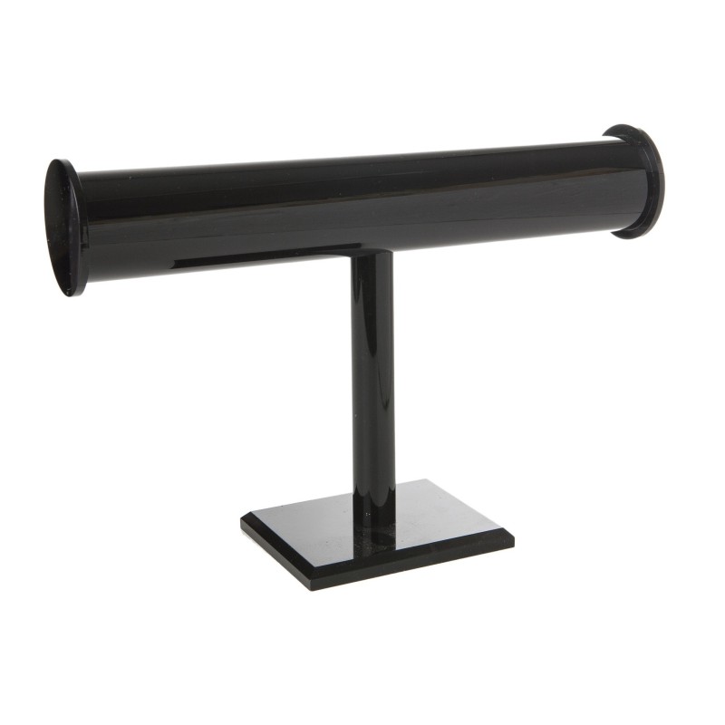 Expositor negro de plástico para pulseras de joyería, bisutería y joyas D-10-N