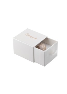 Caja de cartón para anillo o pendientes color blanco 55x50x42 mm SG-1-B-B