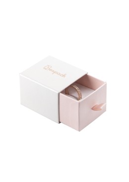 Caja de cartón para anillo o pendientes color blanco 55x50x42 mm SG-1-B-RS