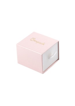 Caja de cartón para anillo o pendientes color rosa 55x50x42 mm SG-1-RS-B