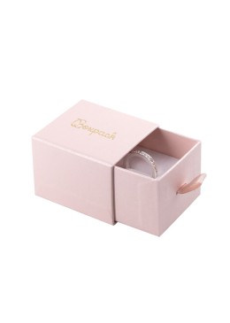 Caja de cartón para anillo o pendientes color rosa 55x50x42 mm SG-1-RS-RS