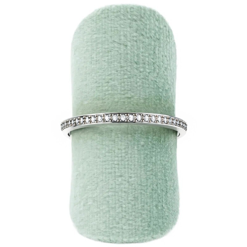 Expositor forrado en velvet aguamarina para anillo de joyería bisutería y joyas IF-1-AQ