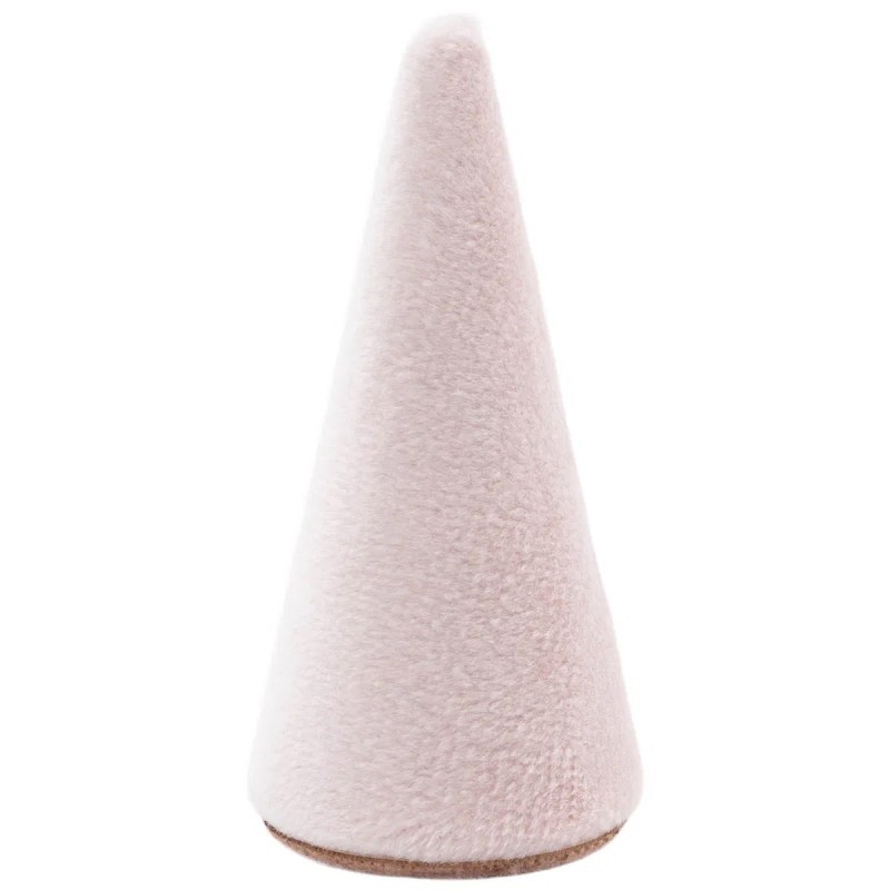 Expositor forrado en velvet rosa para anillo de joyería bisutería y joyas. IF-2-RS