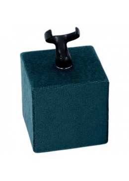 Expositor forrado en velvet azul para anillo de joyería bisutería y joyas IF-3-A.