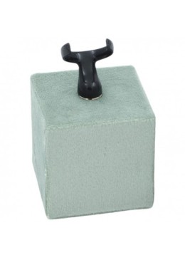 Expositor forrado en velvet aguamarina para anillo de joyería bisutería y joyas IF-3-AQ.