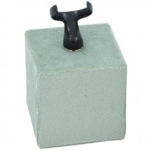 Velvet-covered ring display, aquamarine IF-3-AQ