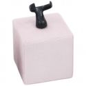 Présentoir à bagues gainé de velours rose IF-3-RS