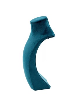 Expositor forrado en velvet azul para colgante o collar de joyería bisutería y joyas IF-9-A.