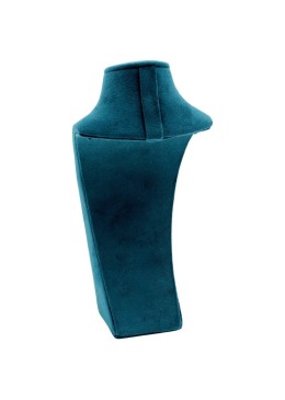 Expositor forrado en velvet azul para colgante o collar de joyería bisutería y joyas IF-9-A.