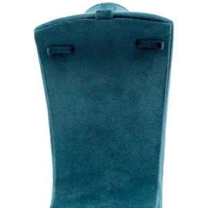 Velvet-covered pendant or necklace display, blue IF-9-A