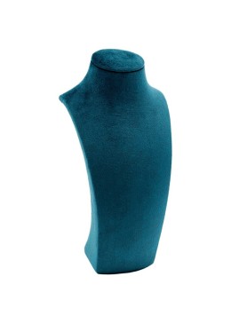 Expositor forrado en velvet azul para colgante o collar de joyería bisutería y joyas IF-9-A.