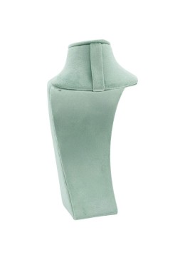 Expositor forrado en velvet aguamarina para colgante o collar de joyería bisutería y joyas IF-9-AQ.