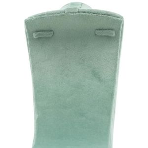 Velvet-covered pendant or necklace display, aquamarine IF-9-AQ