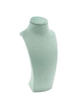 Expositor forrado en velvet aguamarina para colgante o collar de joyería bisutería y joyas IF-9-AQ.